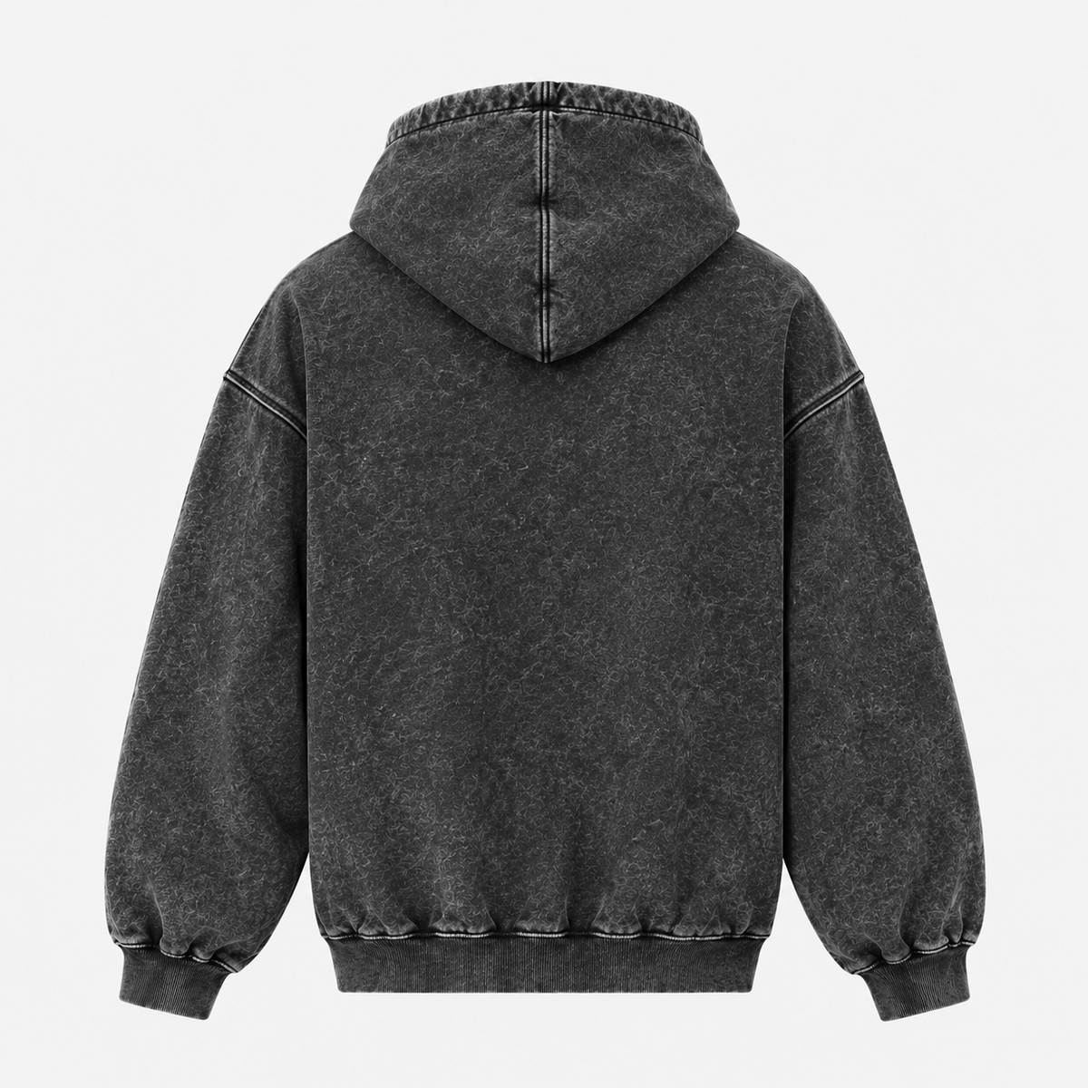 WEAVES Unisex Acid Wash Oversized Hoodie – VintaWomenge Charcoal Streetwear for Men & Women